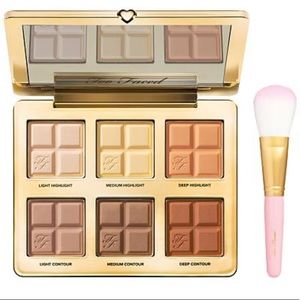 Too Faced Cocoa Contour Palette w Flatbuki Brush